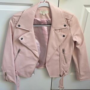 Pink Leather Jacket